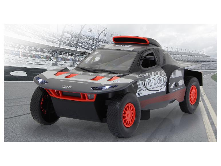 Model van een Audi e-tron raceauto.