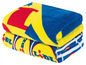 Twee gevouwen badhanddoeken met Lidl-logo.