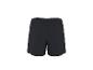 Zwarte sportshort met elastische tailleband.
