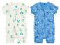 Twee baby-onesies met dinosaurussenprint