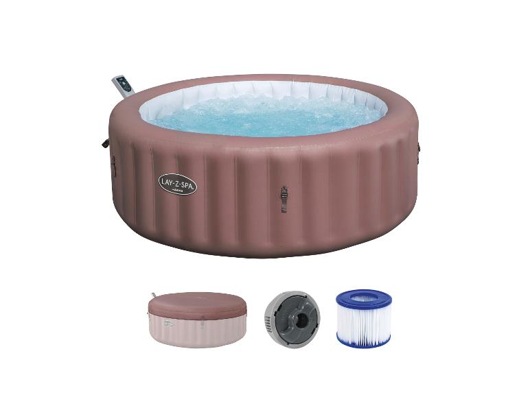 Lay-Z-Spa Hawaii opblaasbare jacuzzi met deksel, pomp en filter.