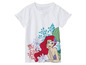 Wit T-shirt met Ariel van Disney Princess met ruches.