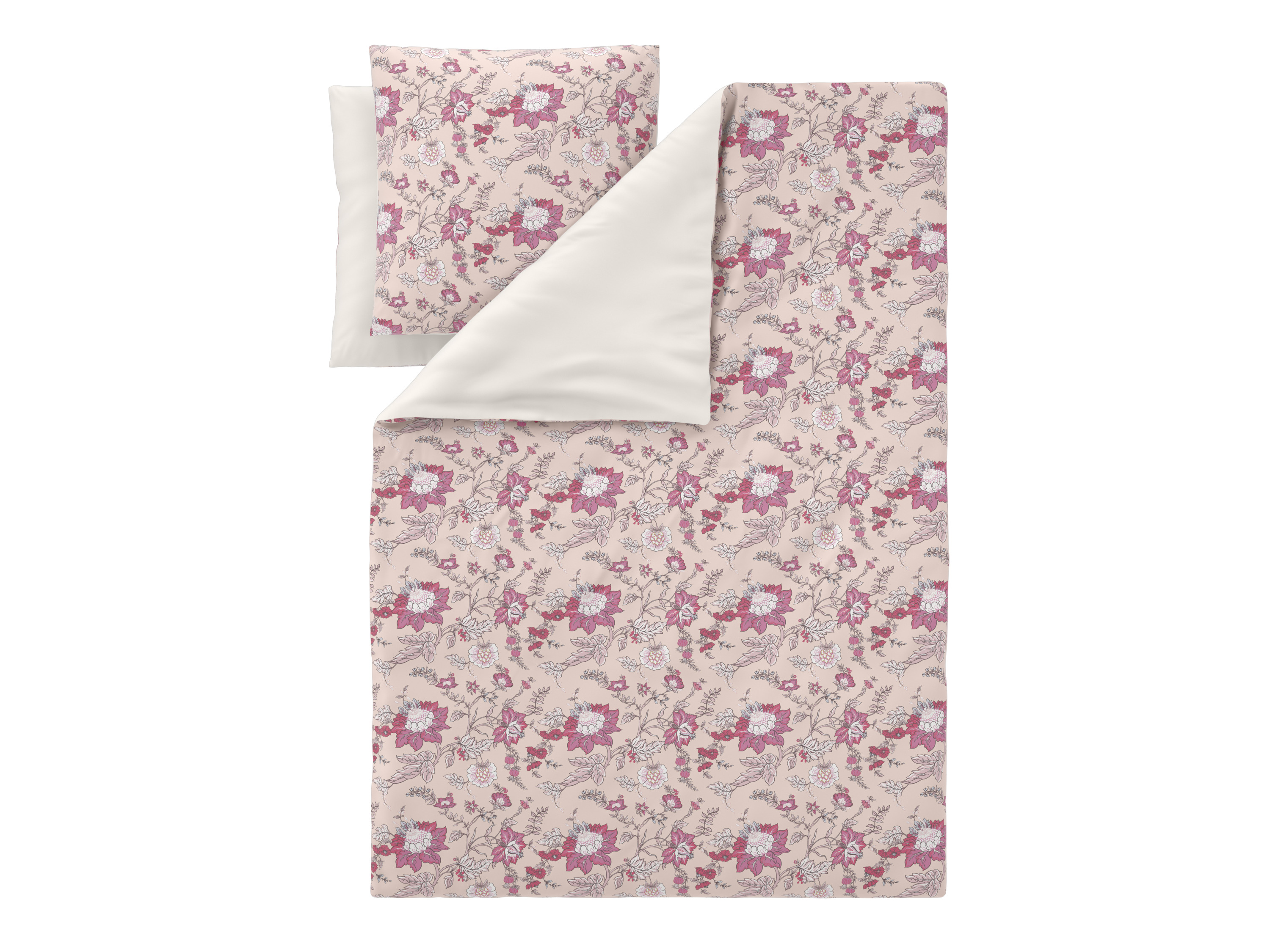 LIVARNO Satijnen dekbedovertrek 200 x 200 cm (Lichtroze)