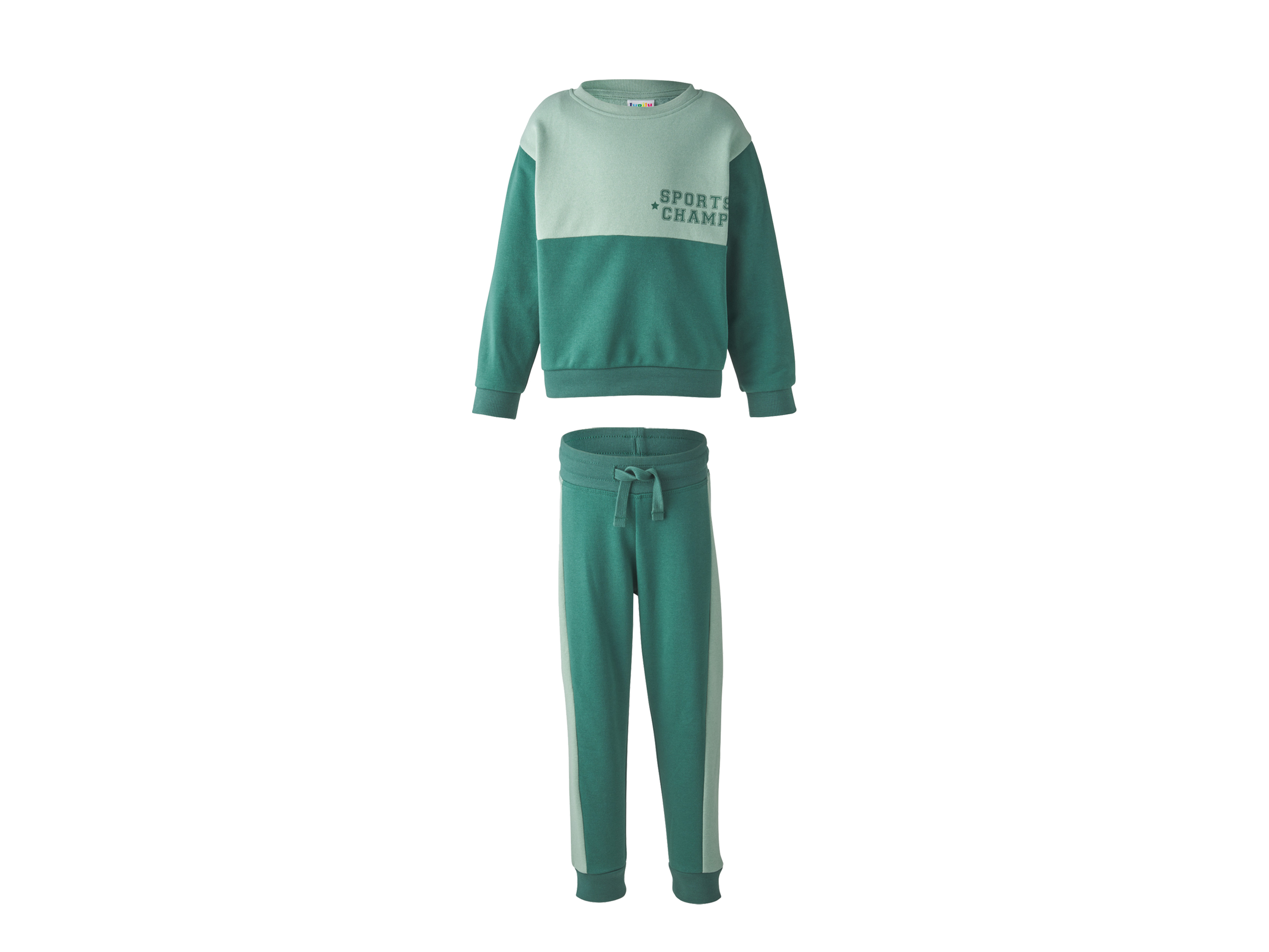 LUPILU Kinder kledingset 2-delig (Groen, 98/104)