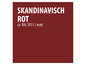 Kleurenstaal Scandinavisch rood, RAL 3011 mat.