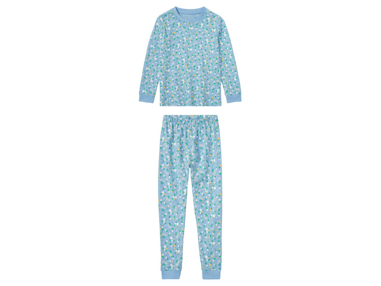 lupilu Meisjes pyjama (122-128, Blauw-print)