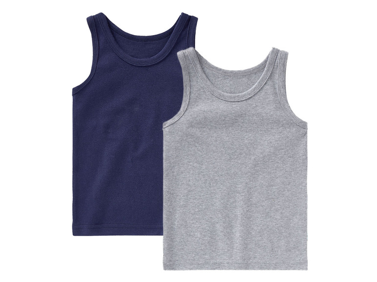 Ga naar volledige schermweergave: lupilu® Fijn geribte jongens onderhemd, 2 stuks - afbeelding 5