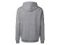 Een grijze hoodie met capuchon.