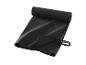 Zwarte, compacte Crivit sport handdoek.