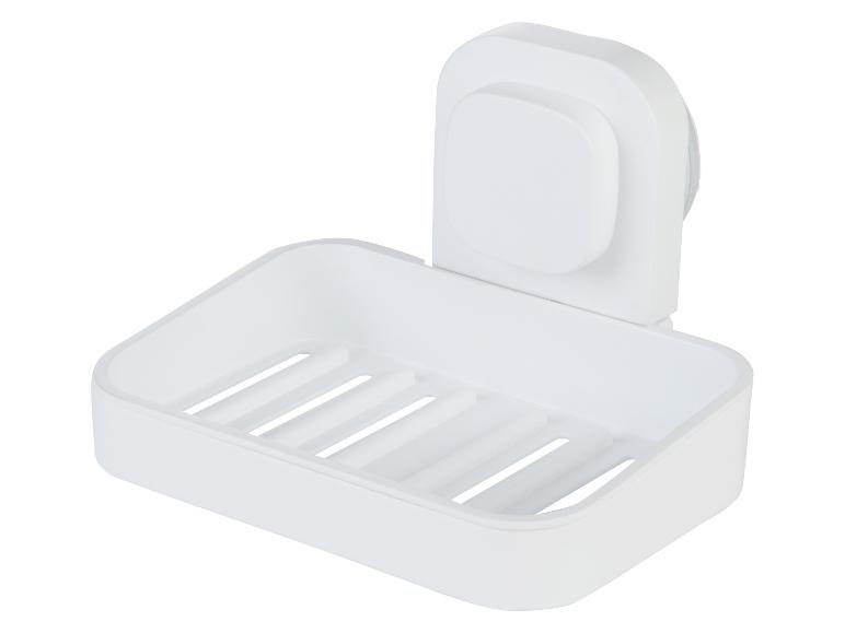 Witte zeepbakje met zuignap