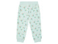 Baby blauwe joggingbroek met bloemenprint.