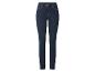 Donkerblauwe skinny jeans met hoge taille