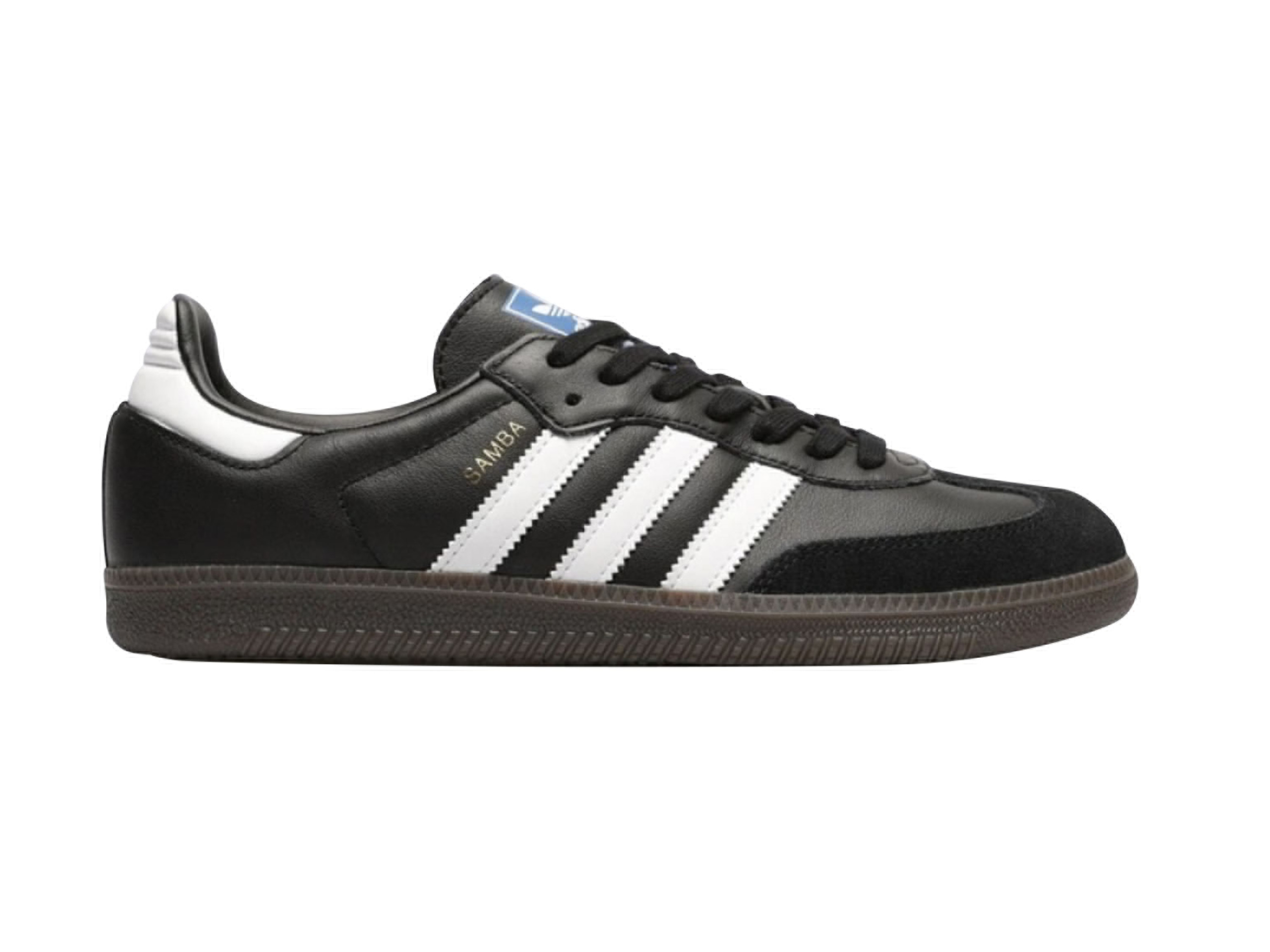 ADIDAS Samba OG schoenen - leer & suède - unisex (44, Zwart)