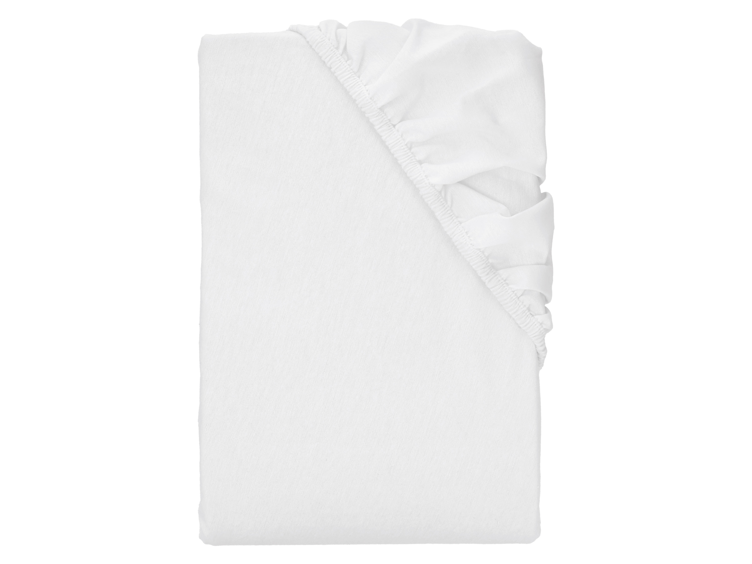 LIVARNO Flanellen hoeslaken, 140-160 x 200 cm (wit)