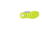Neon-groene sportzool met antislip profiel.