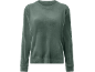 Pluche damessweatshirt in olijfgroen