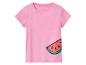 Roze t-shirt voor kinderen, watermeloenprint.