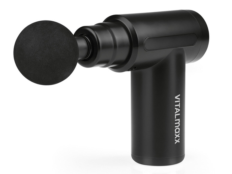Een zwarte Vitalmaxx massagepistool.