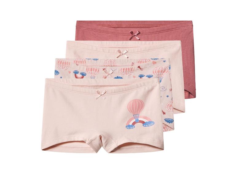 Set van vier kinderboxershorts in roze tinten met heteluchtballonprints.