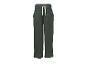 Groene mousseline broek met wit trekkoord