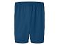 Donkerblauwe sport shorts.
