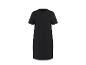 Zwarte T-shirtjurk met korte mouwen