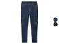 Blauwe skinny jeans met cargozakken.