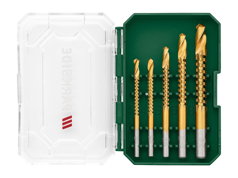 Een set van vier boortjes van het merk 