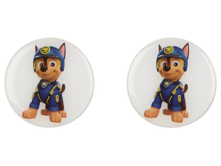 Twee ronde knoppen met Chase van Paw Patrol.