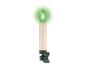 Groene LED-kaars met clip voor decoratie.