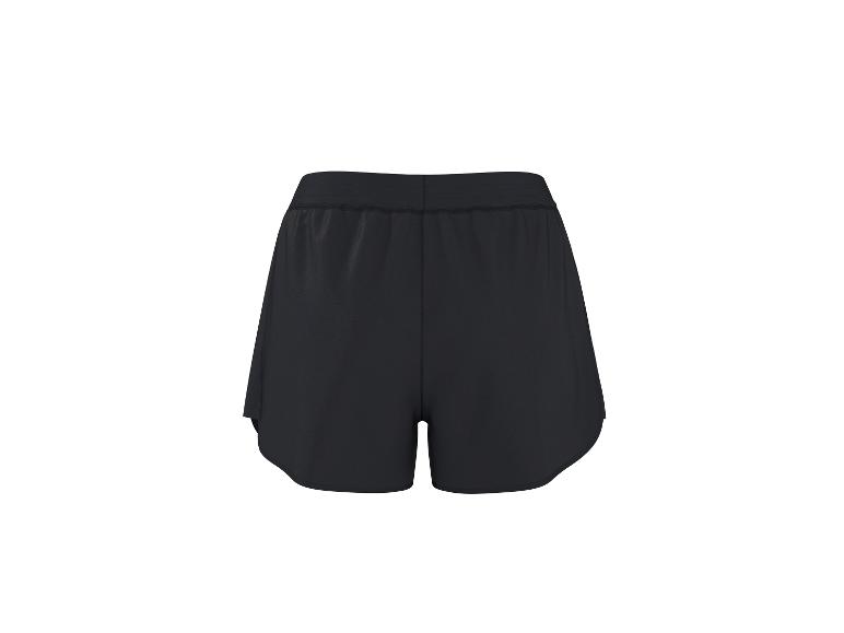 Zwarte sportshorts met elastische tailleband.