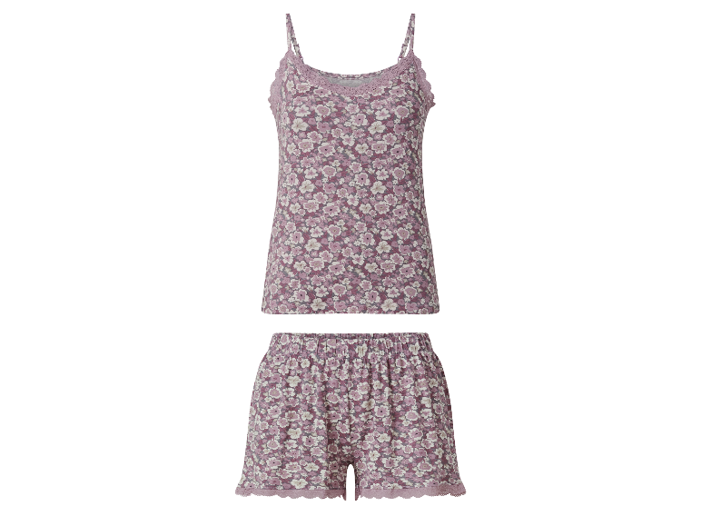 Bloemenprint dames pyjama set.
