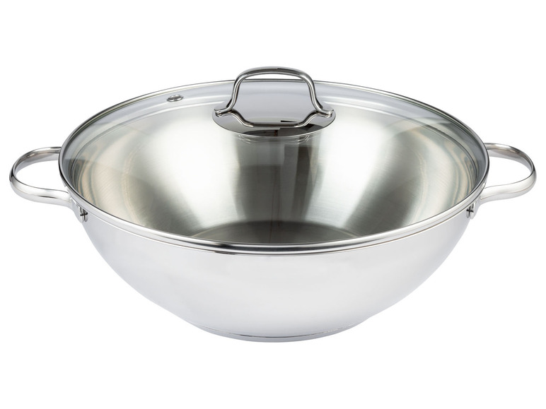 Ga naar volledige schermweergave: ERNESTO® RVS wok of wokpan Ø32 cm - afbeelding 2