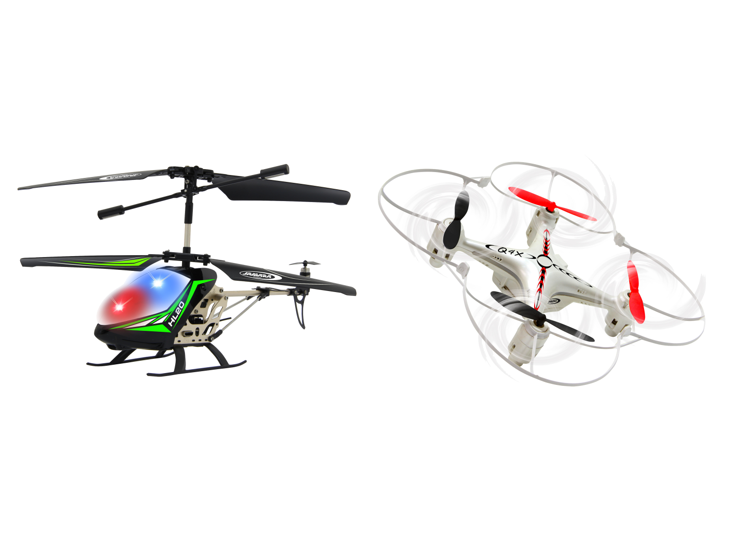 Bestuurbare helikopter of drone
