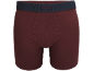 Bordeauxrode herenboxershort met donkere elastische tailleband