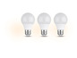 Drie witte LED-lampen.