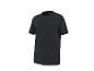Zwart T-shirt met korte mouwen en een klein logo op de mouw.