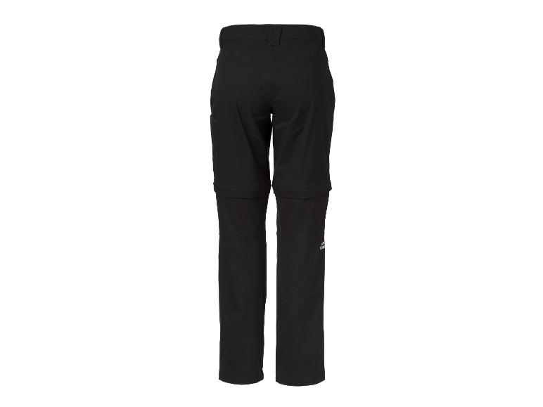 Zwarte afritsbroek voor heren, achterkant