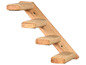 Houten kattenplank met touw bekleed