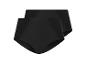 Set van twee zwarte high-waist slips met kanten details