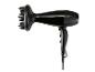Zwarte SilverCrest haardroger met diffuser.