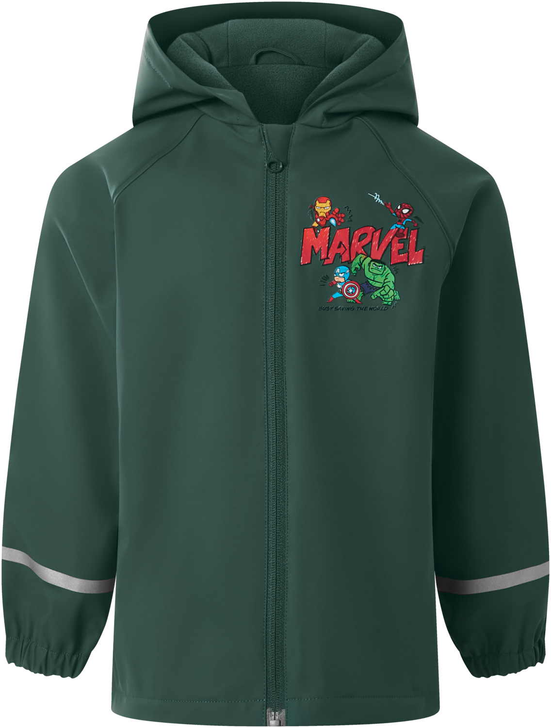 Kinder regenjas (Groen, 122/128)