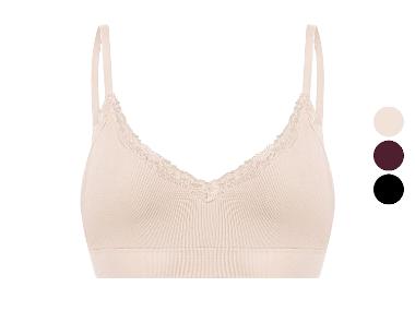 ESMARA® Dames geribde bustier met kant