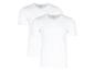 Twee witte heren T-shirts met V-hals