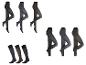 Assortiment van damespanty's, leggings en kniekousen in diverse donkere kleuren.