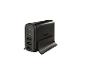 Zwart USB-laadstation met twee USB-C-poorten en drie USB-A-poorten, max 30.5W.