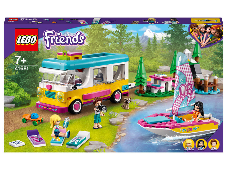 Ga naar volledige schermweergave: LEGO® Friends 41681 »Camper en zeilbootreis« - afbeelding 1