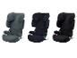 Drie CBX by Cybex Solution X autostoeltjes in grijs, donkerblauw en zwart.