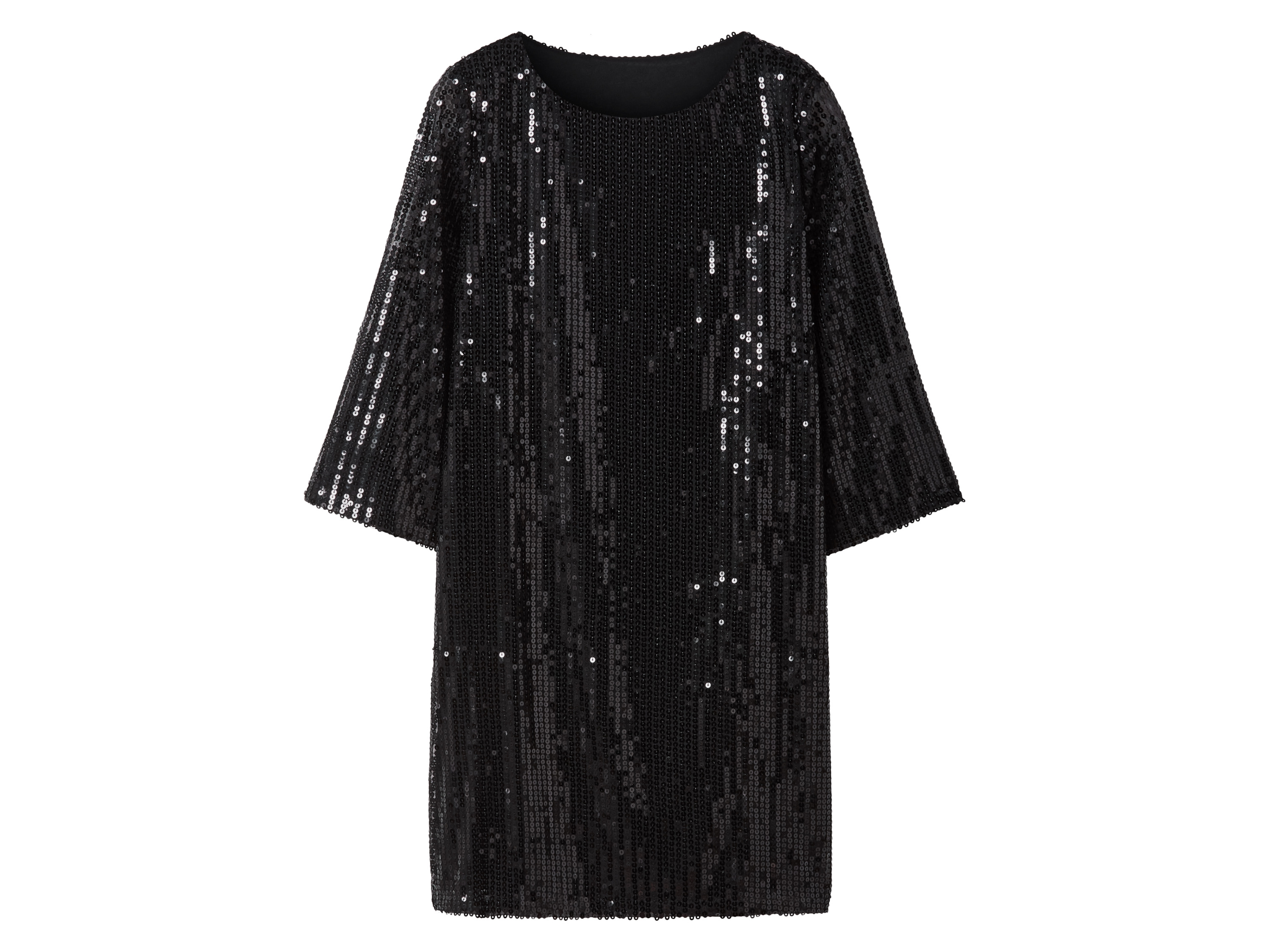 esmara Dames jurk met pailletten (Zwart, S (36/38)) afbeelding