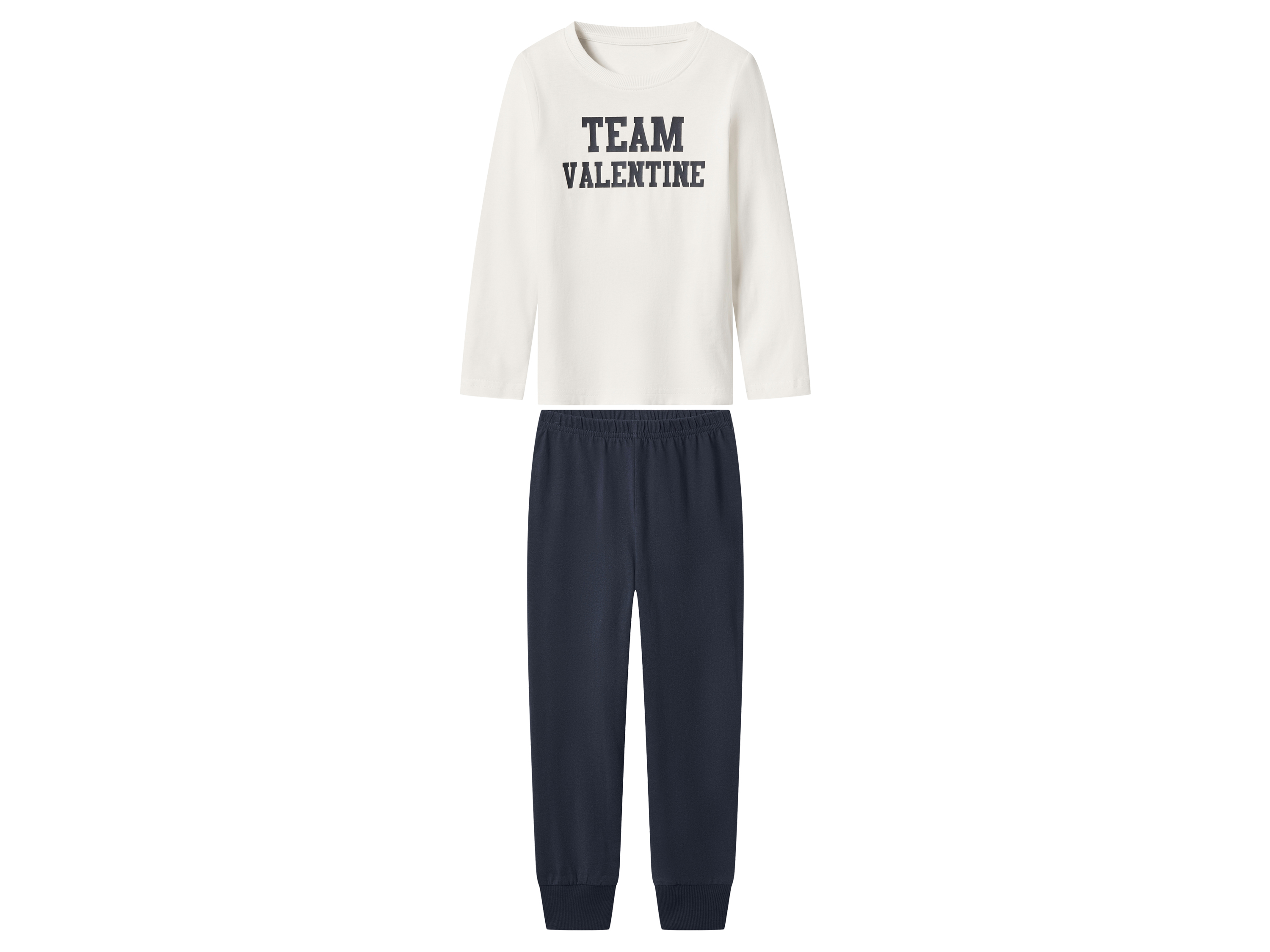 lupilu Kinder pyjama (Wit/donkerblauw, 110/116)
